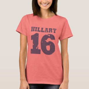 HILLARY 2016 ENHETLIGT BEKYMRAT T-SHIRT