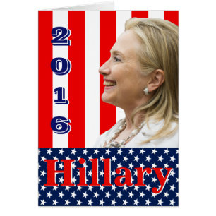 Hillary 2016 hälsningskort