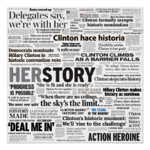Hillary 2016 Headline Collage Poster