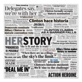 Hillary 2016 Headline Collage Poster Perfect Poster