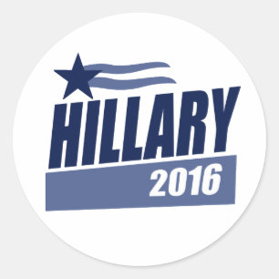 HILLARY 2016 KAMPANJ BANNER.png Runt Klistermärke