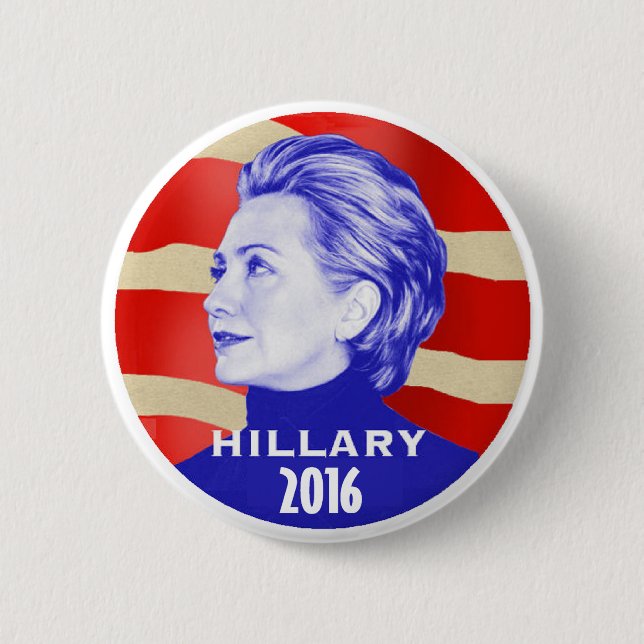 Hillary 2016 knäppas knapp (Framsida)