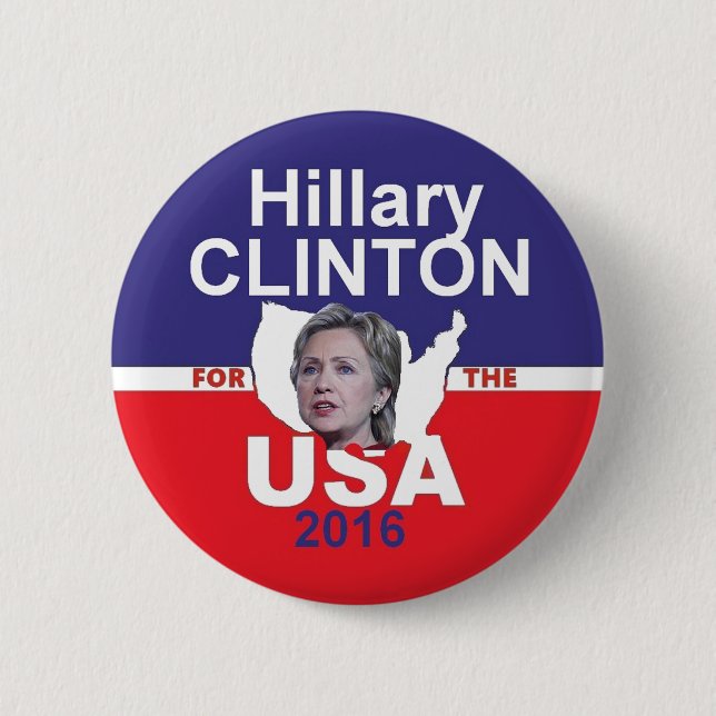 Hillary 2016 knäppas knapp (Framsida)