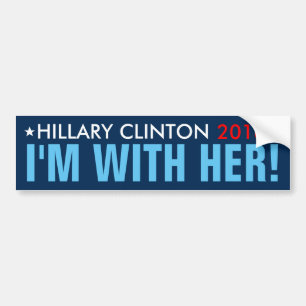 Hillary 2016 "mig förmiddag MED HENNE!", Bildekal