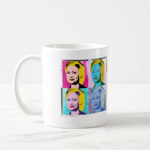 hillary 2016 popkonst - - kaffemugg