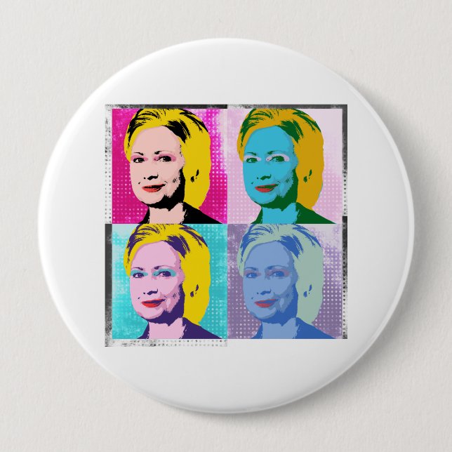 hillary 2016 popkonst - -  knapp (Framsida)