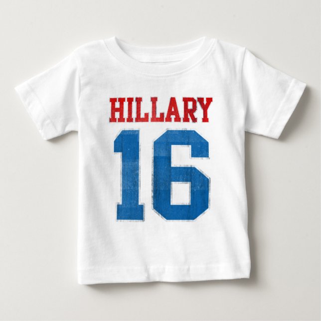 Hillary 2016, Retro universitetar för Grunge T-shirt (Framsida)