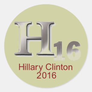 Hillary 2016 Sticker Runt Klistermärke