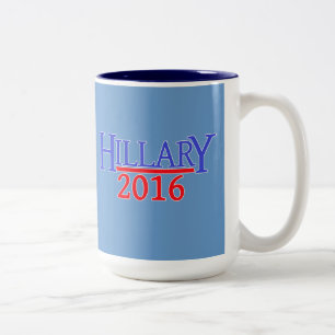 HILLARY 2016 Två-Tonad MUGG