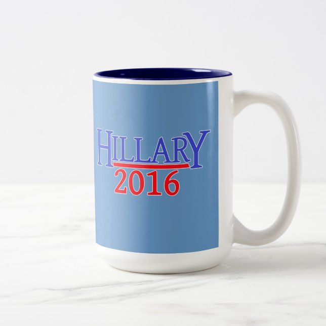 HILLARY 2016 Två-Tonad MUGG (Höger)