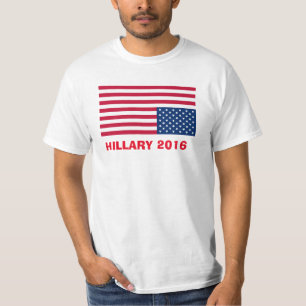 HILLARY 2016 UPPOCHNERVÄND FLAGGA TRÖJA