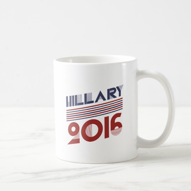 HILLARY 2016 VINTAGESTIL - .PNG KAFFEMUGG (Höger)