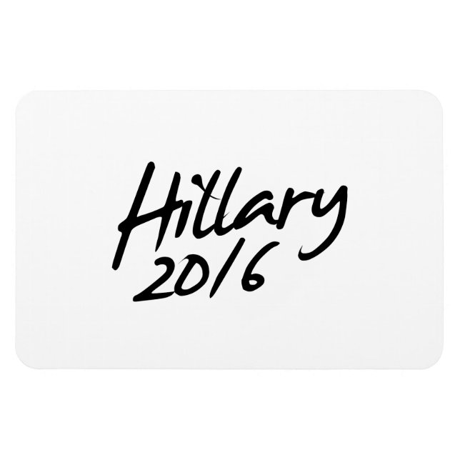 HILLARY AUTOGRAPH 2016.png Magnet (Horisontell)