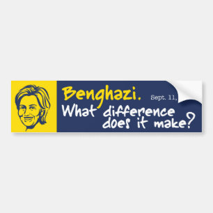 Hillary/Benghazi 1 Bildekal