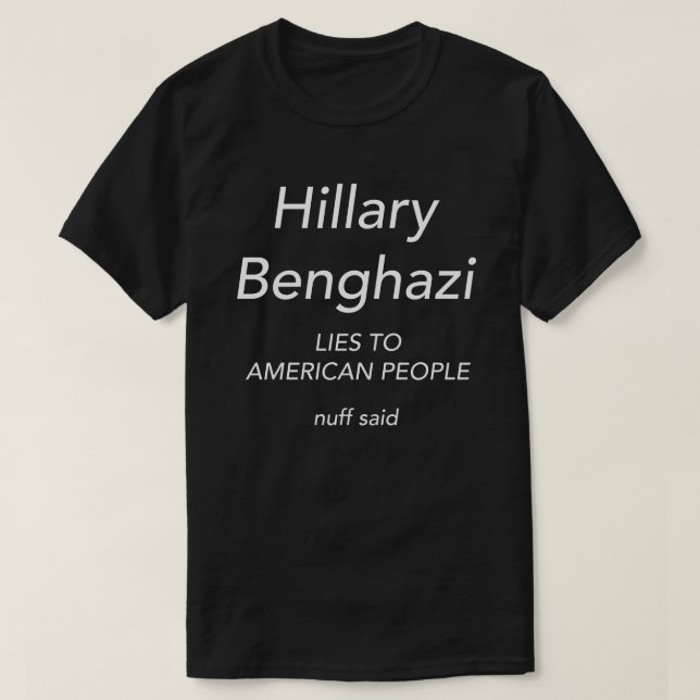 Hillary Benghazi Tröja (Design framsida)