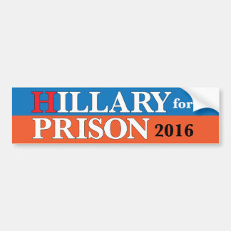 "Hillary bildekal för för fängelset 2016"