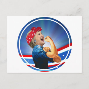 Hillary Clinton 1st Woman Presidentens Nominee Vykort