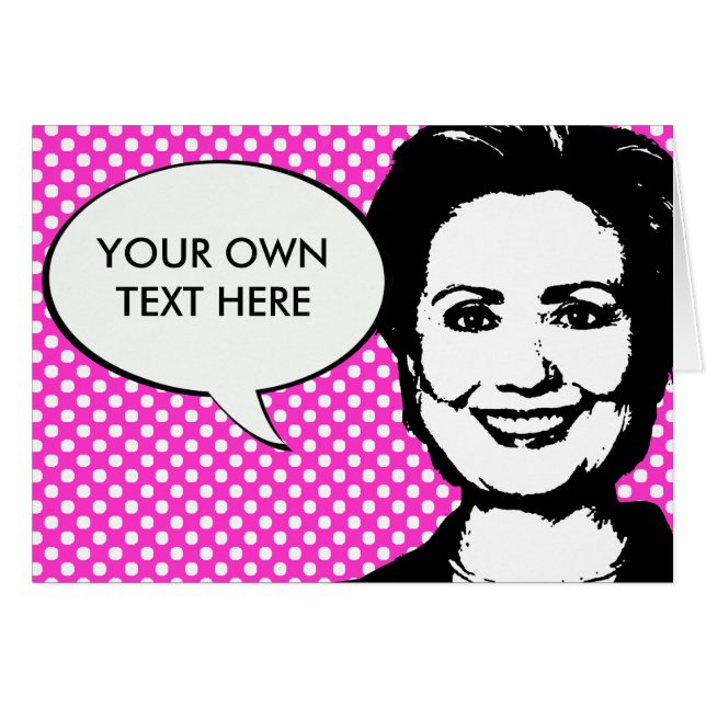 Hillary Clinton 2012 Hälsningskort (Framsidan Horizontal)