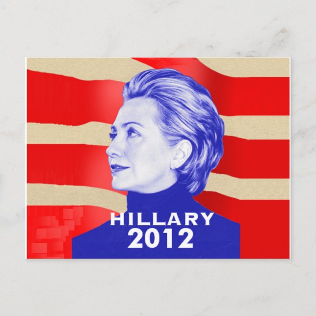 Hillary Clinton 2012 vykort (Framsida)