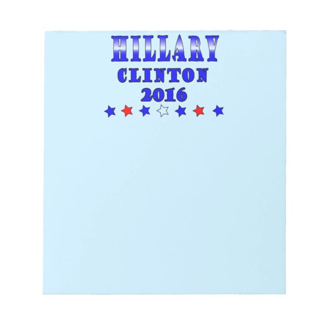 Hillary Clinton 2016 Anteckningsblock (Framsida)