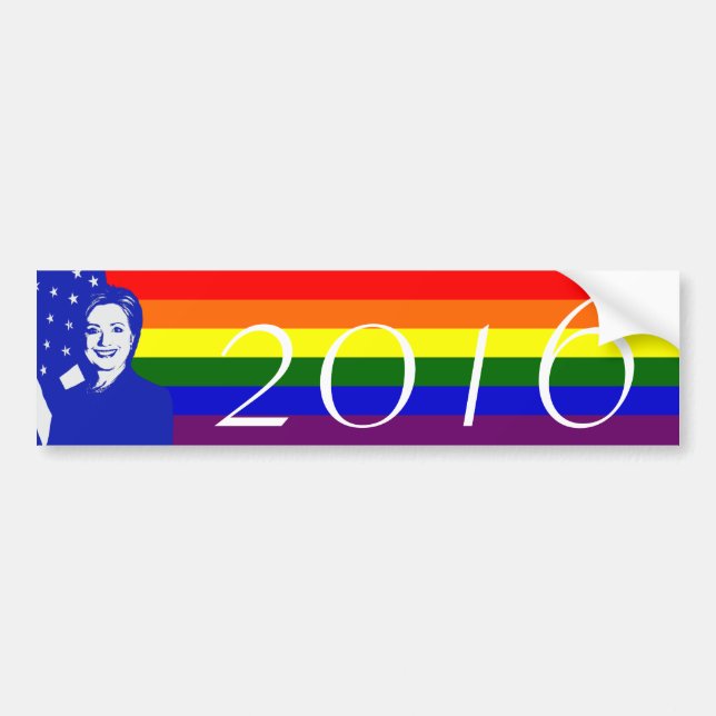 Hillary Clinton 2016 Bildekal (Framsidan)