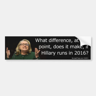 Hillary Clinton 2016 Bumper Sticker Bildekal