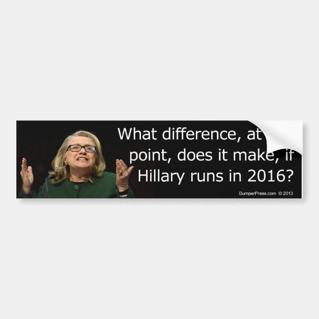 Hillary Clinton 2016 Bumper Sticker Bildekal (Framsidan)