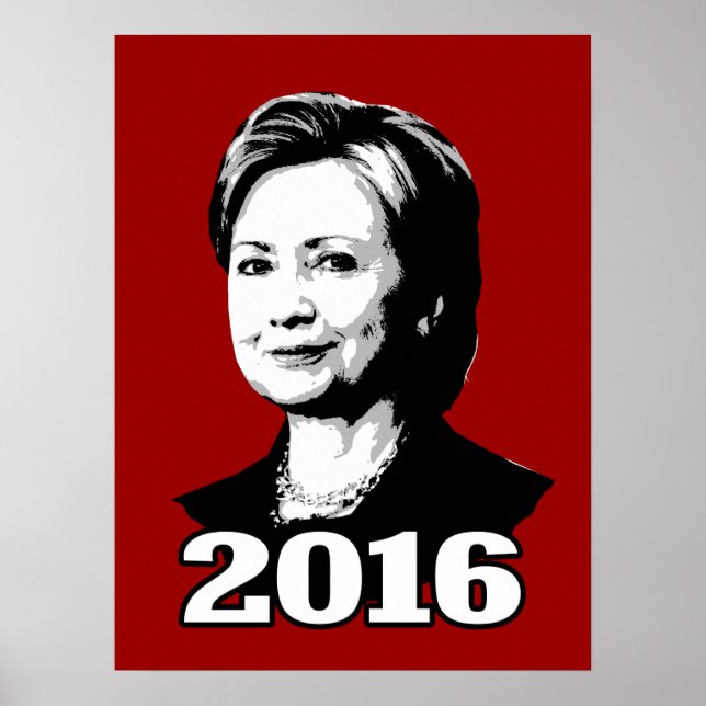 HILLARY CLINTON 2016 Candidate Poster (Framsidan)