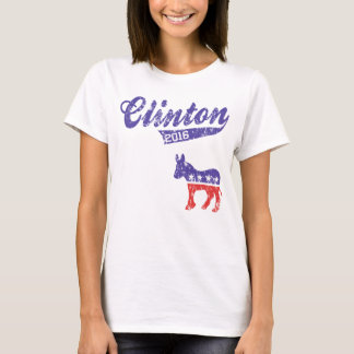 Hillary Clinton 2016 Democrat Sporty Tee Shirt