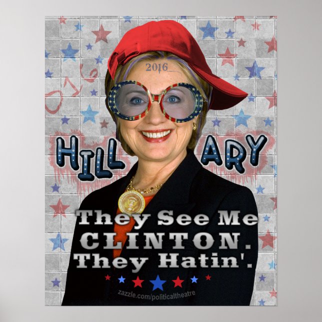 Hillary Clinton 2016 Funny President Val Poster (Framsidan)
