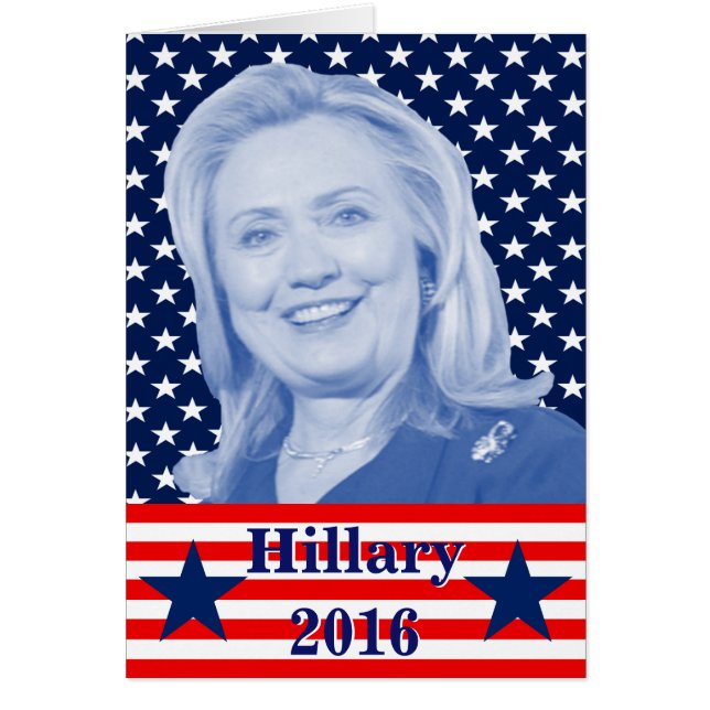 Hillary Clinton 2016 Hälsningskort (Framsidan)
