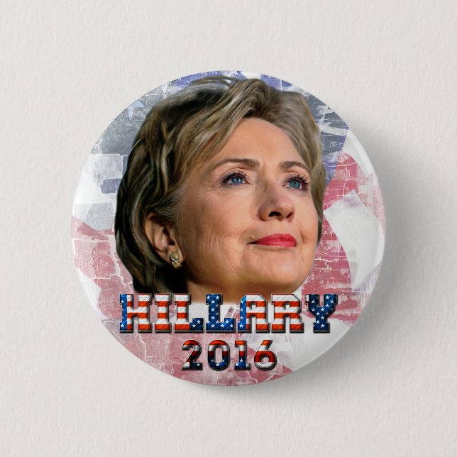 Hillary Clinton 2016 Knapp (Framsida)