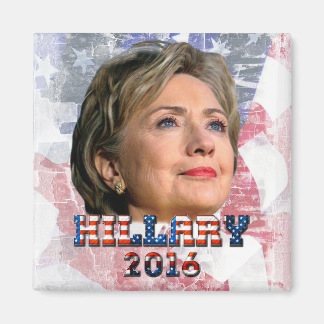 Hillary Clinton 2016 Magnet (Framsidan)