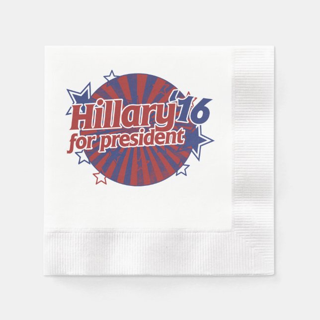 Hillary Clinton 2016 Pappersservett (Framsidan)
