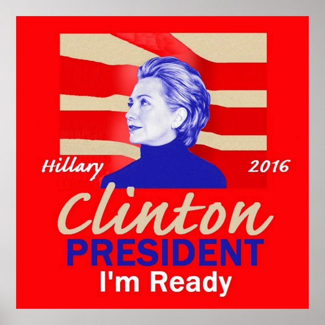 Hillary Clinton 2016 Poster (Framsidan)