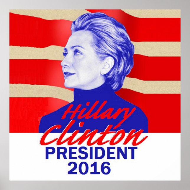 Hillary Clinton 2016 Poster (Framsidan)
