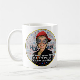 Hillary Clinton 2016 roliga presidentval Kaffemugg