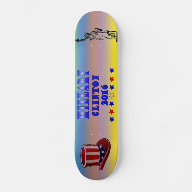 Hillary Clinton 2016 Skateboard (Framsida)