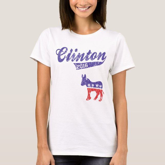 Hillary Clinton 2016 sportiga demokrater Tröja (Framsida)