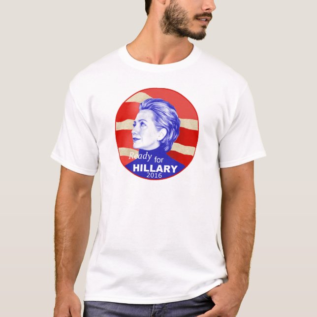 Hillary Clinton 2016 Tee Shirt (Framsida)