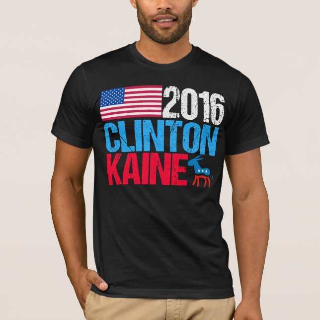 Hillary Clinton 2016 Tim Kaine Tee (Framsida)