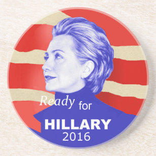 Hillary Clinton 2016 Underlägg Sandsten