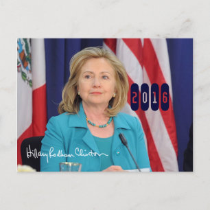 Hillary Clinton 2016 Vykort