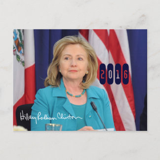 Hillary Clinton 2016 Vykort