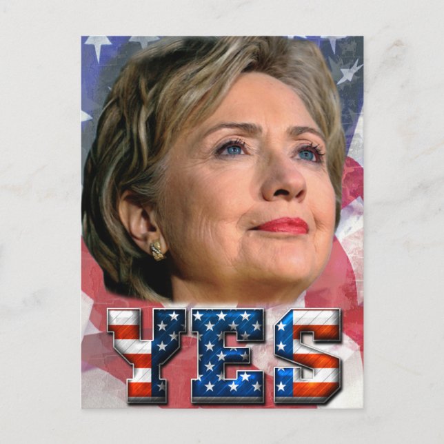 Hillary Clinton 2016 Vykort (Framsida)