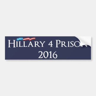 Hillary Clinton 4 fängelse 2016 Bildekal