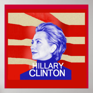 Hillary Clinton AFFISCHtryck Poster