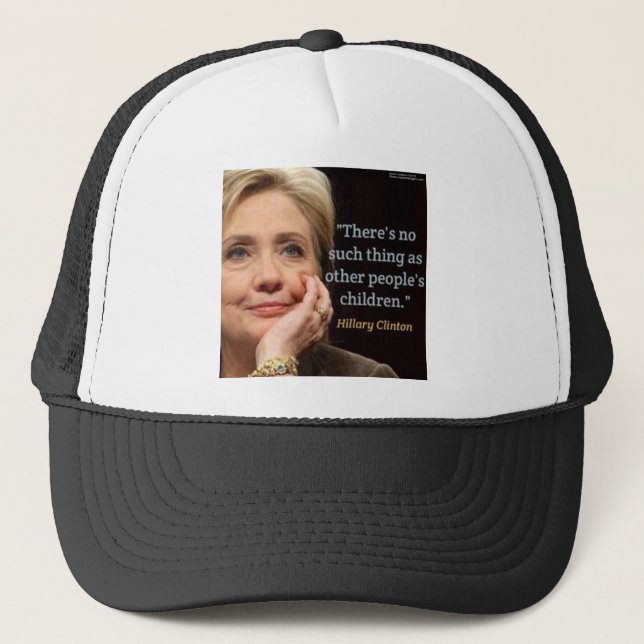 Hillary Clinton & All Quote Truckerkeps (Framsida)