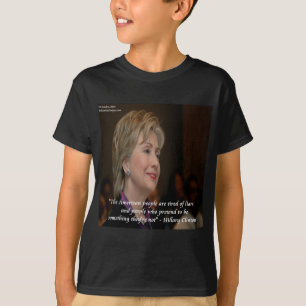 Hillary Clinton Amerikaner Är Trötta Citat T-shirt