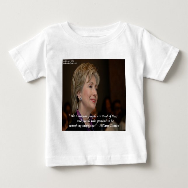 Hillary Clinton amerikaner är trötta citat T Shirt (Framsida)